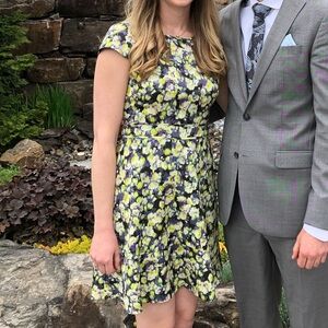 Floral Cap Sleeve Dress